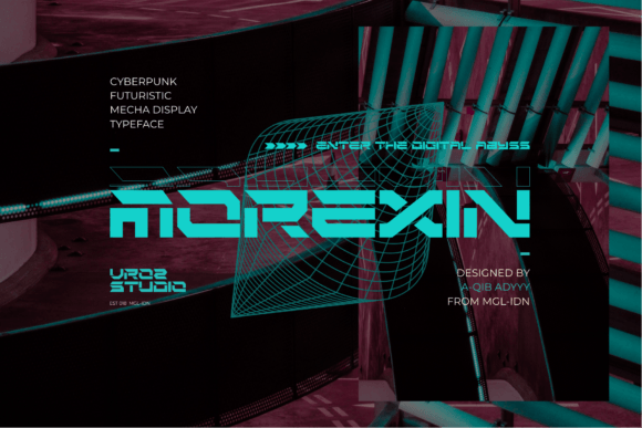 Discover Morexin: The Futuristic Display Font for Bold Designs