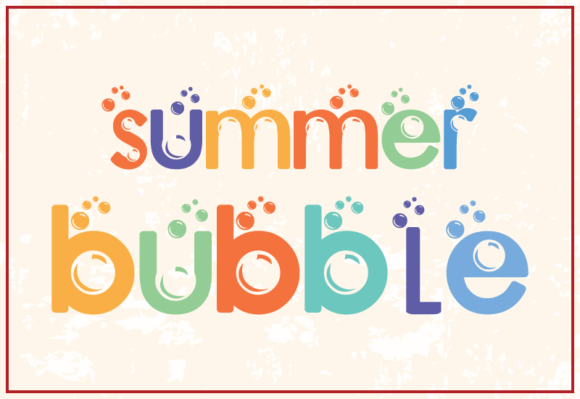 Discover the Playful Charm of the Summer Bubble Font