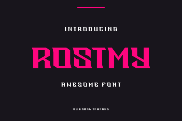 Rostmy: A Quirky Display Font for Bold, Modern Designs